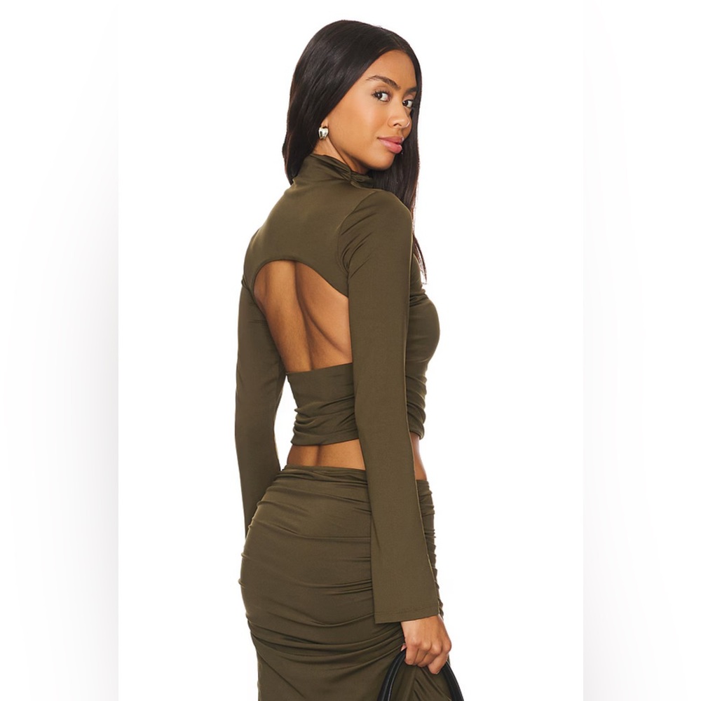 NWT Pia top in olive, size XL